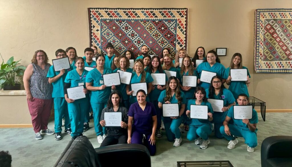 Graduating CNA class of Alpha First Medical Academy